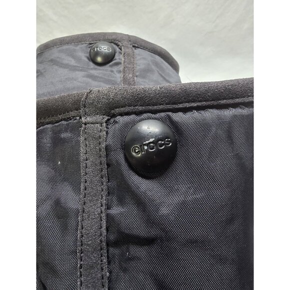 Crocs CLAIRE Women's Size 7 Black Insulated Waterproof Rain Snow Pull On BOOTS - Picture 14 of 14